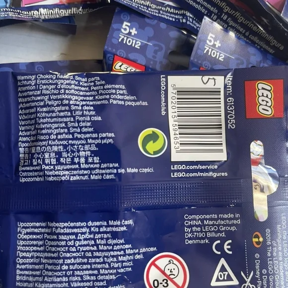 LEGO DISNEY Series 1 Collectible Minifigures 71012 - Complete Set of 18 (SEALED)
